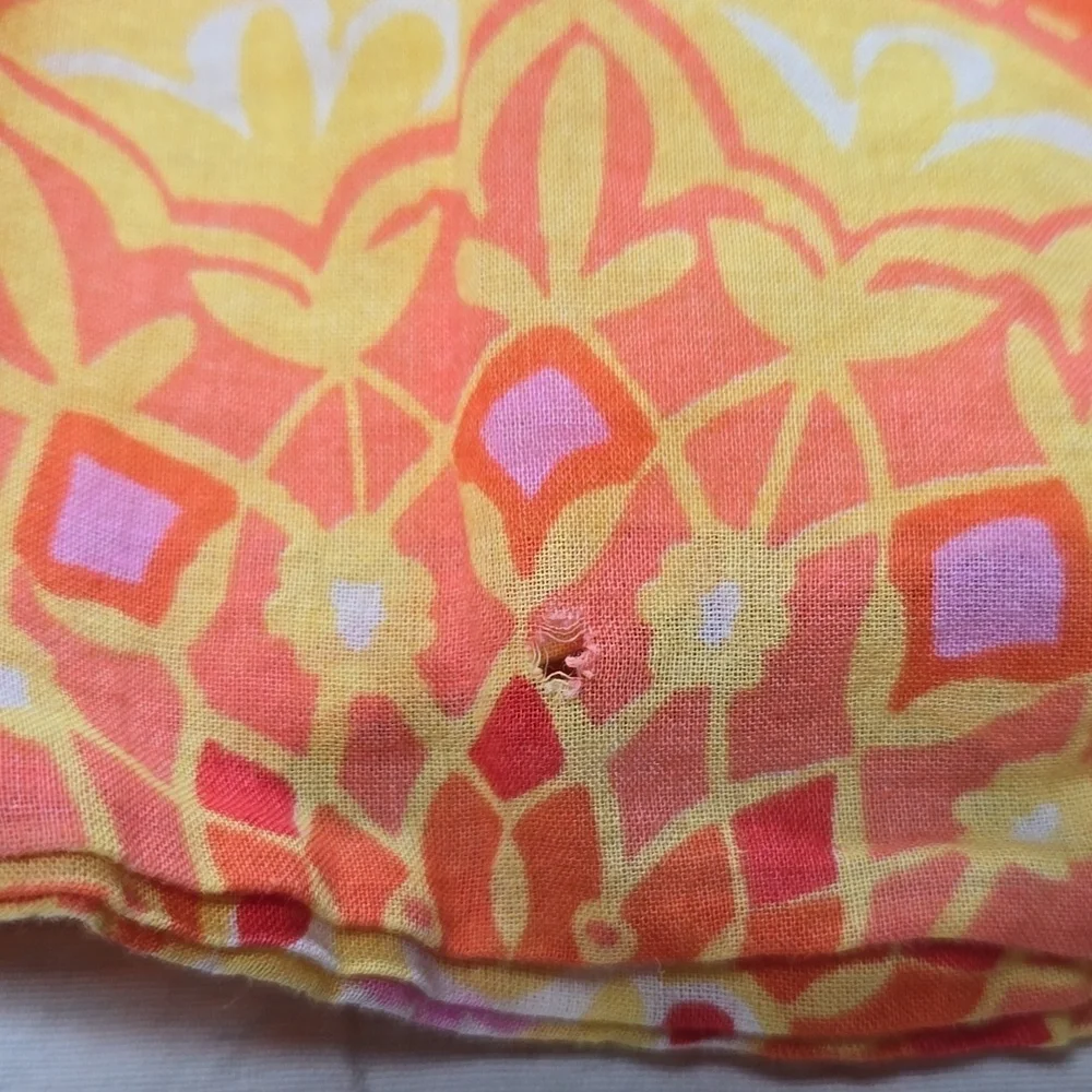 GAP Kids Vibrant Orange &  Pink Floral Sundress - Size 8 (IMPERFECT)